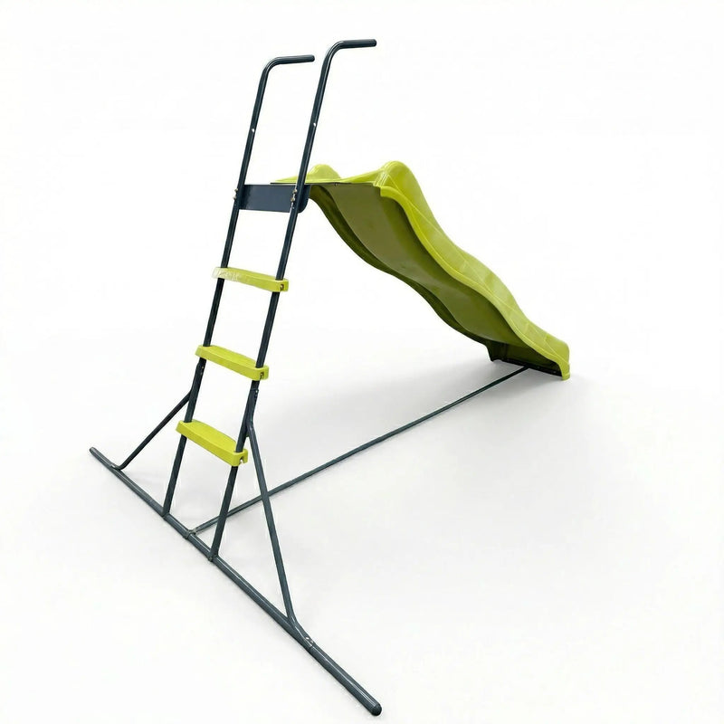 Xsl003G - Indoor Freestanding Playground Equipment Slide For Children - Green by HouseOfZazla