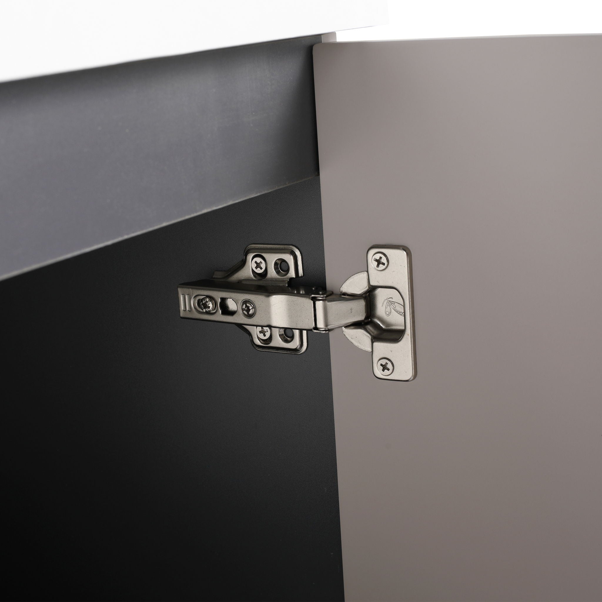 Contemporary Freestanding Bathroom Vanity With Resin Sink & Soft-Close Cabinet Doors by HouseOfZazla