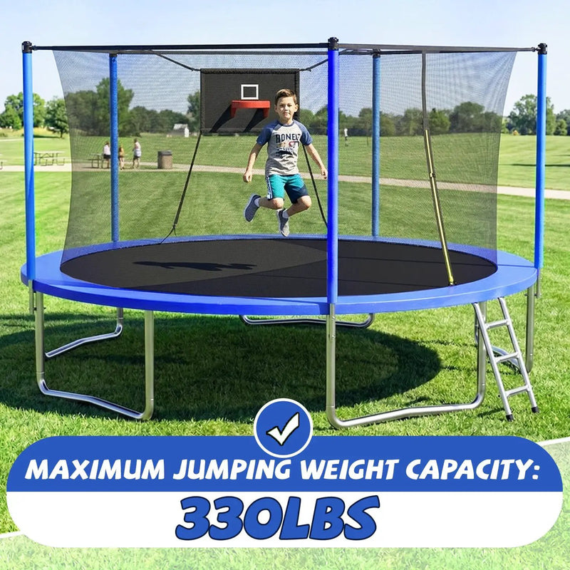14FT Trampoline with Enclosure Net by HouseOfZazla