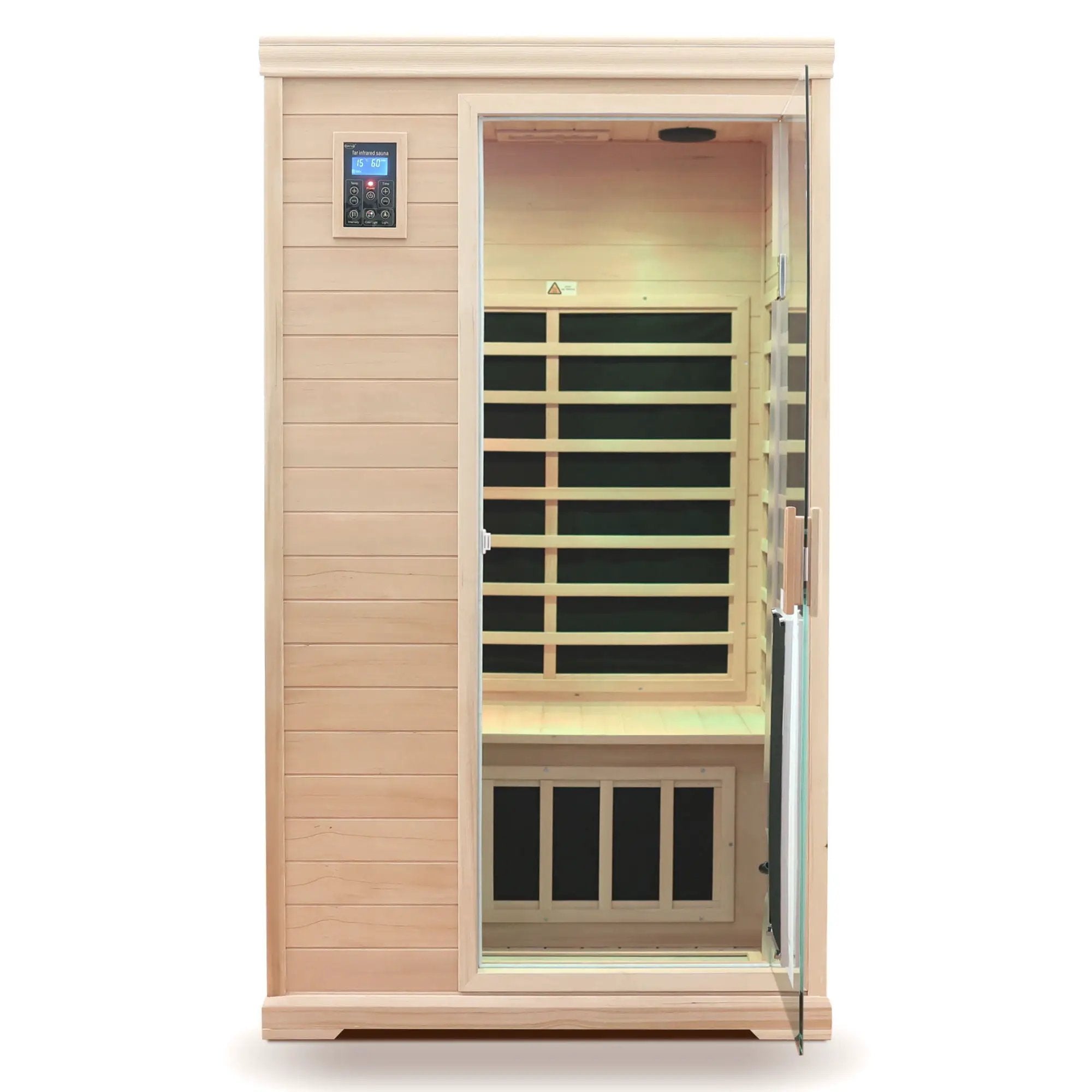 2 Person Far Infrared Hemlock Indoor Sauna Room - Natural by HouseOfZazla
