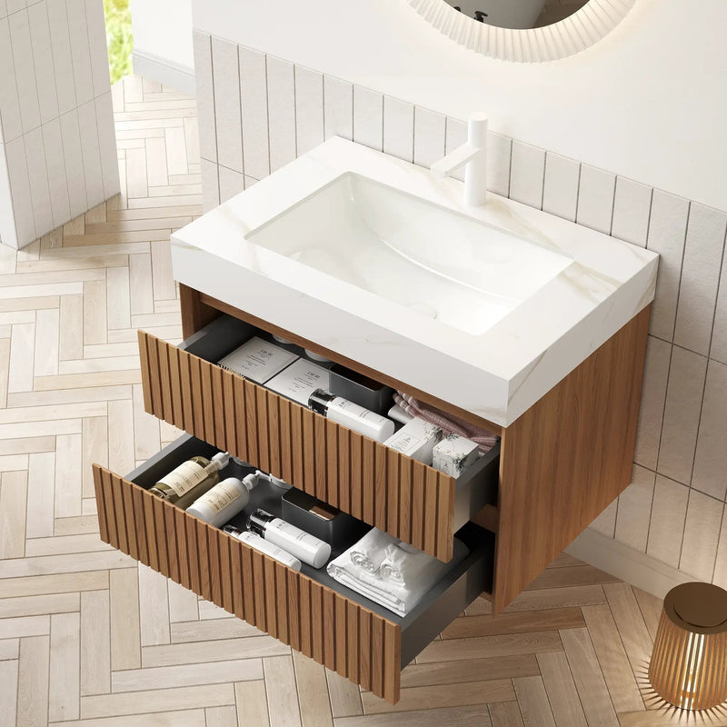 Tilley 30" Bathroom Vanity & Sink with 2 Drawers by HouseOfZazla