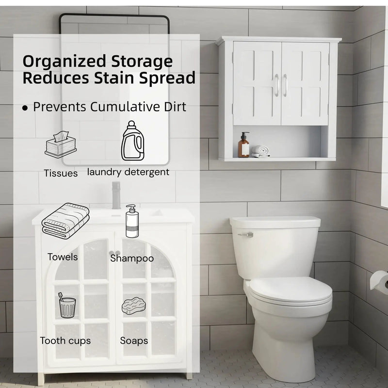 Multi Functional Wall Mounted Cabinet With Adjustable Shelves For Bathroom by HouseOfZazla