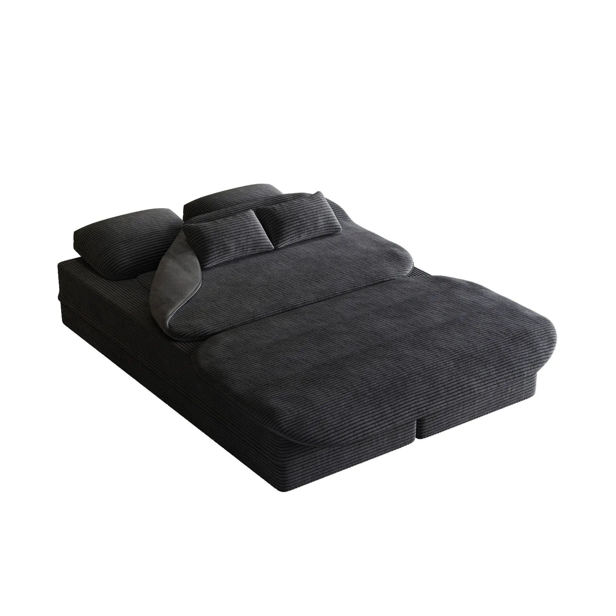 2 In 1 Foldable Sofa Bed With Multi Functional Blanket by HouseOfZazla
