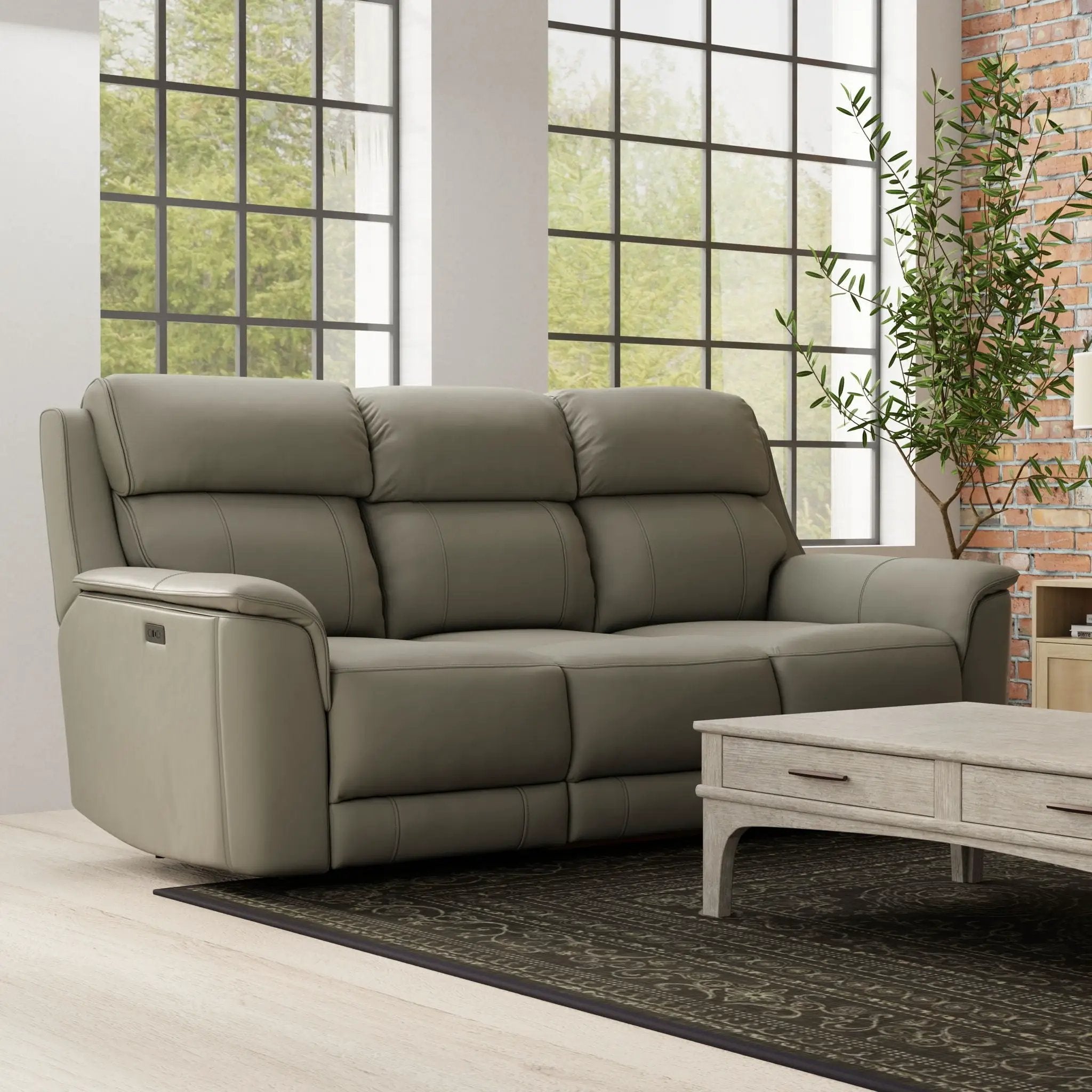 Oslo - Dual Power Reclining Sofa by Unique Piece Furniture