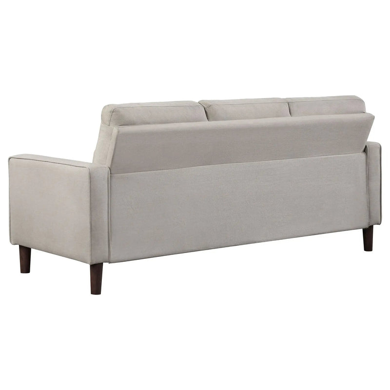 Bowen Upholstered Track Arm Tufted Sofa Beige by Unique Piece Furniture