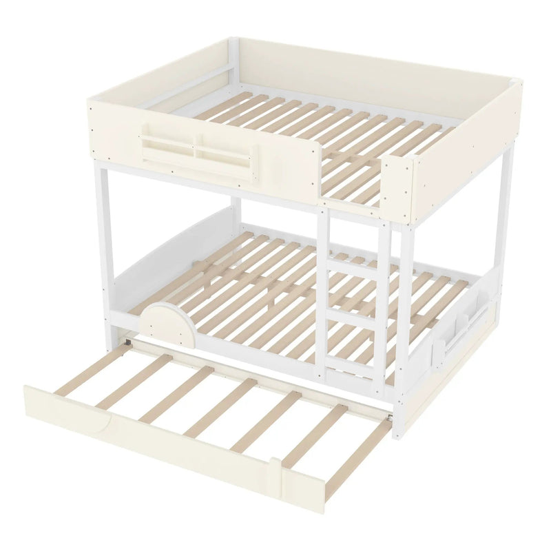 Queen Bunk Bed with Trundle by HouseOfZazla