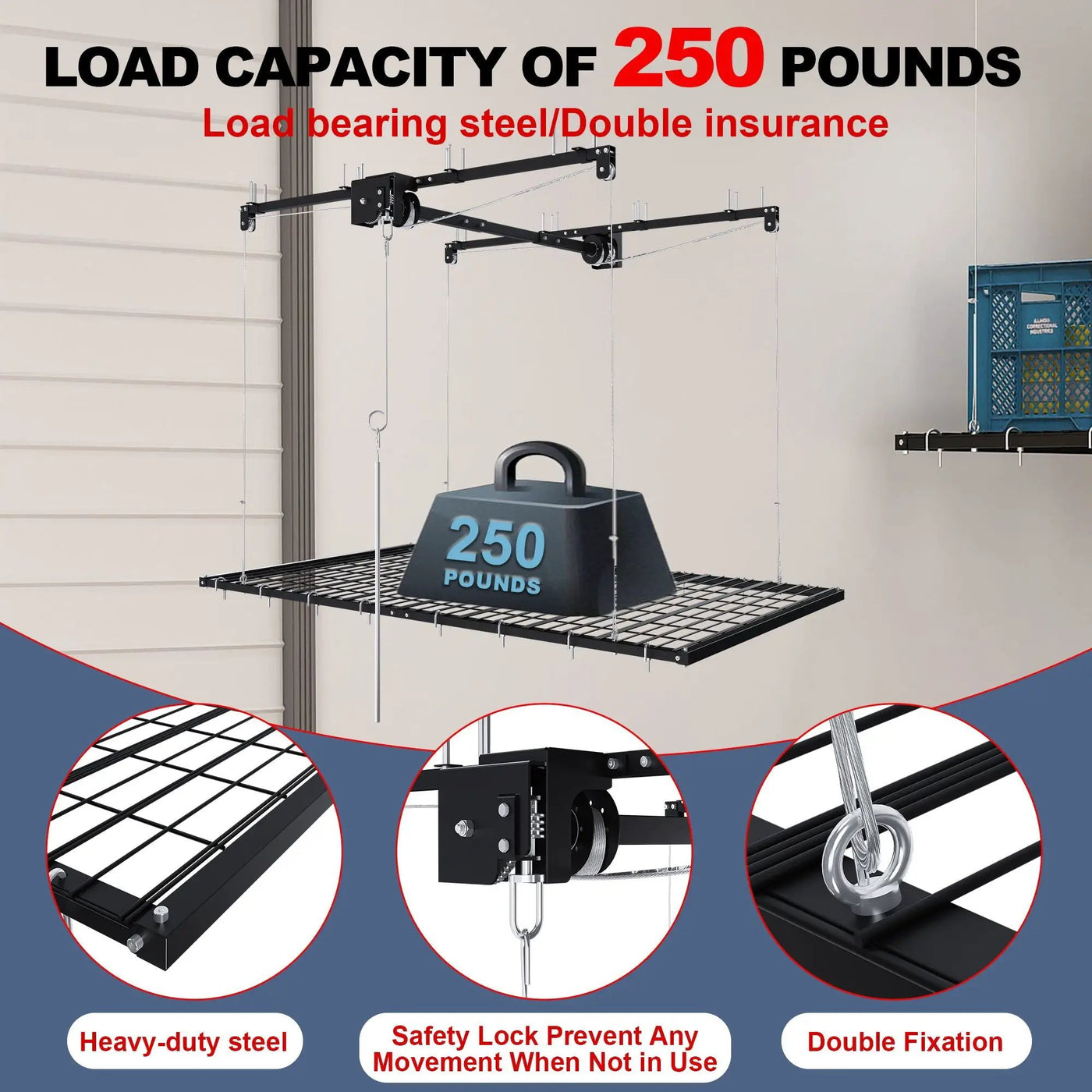 Overhead Garage Storage Rack by HouseOfZazla