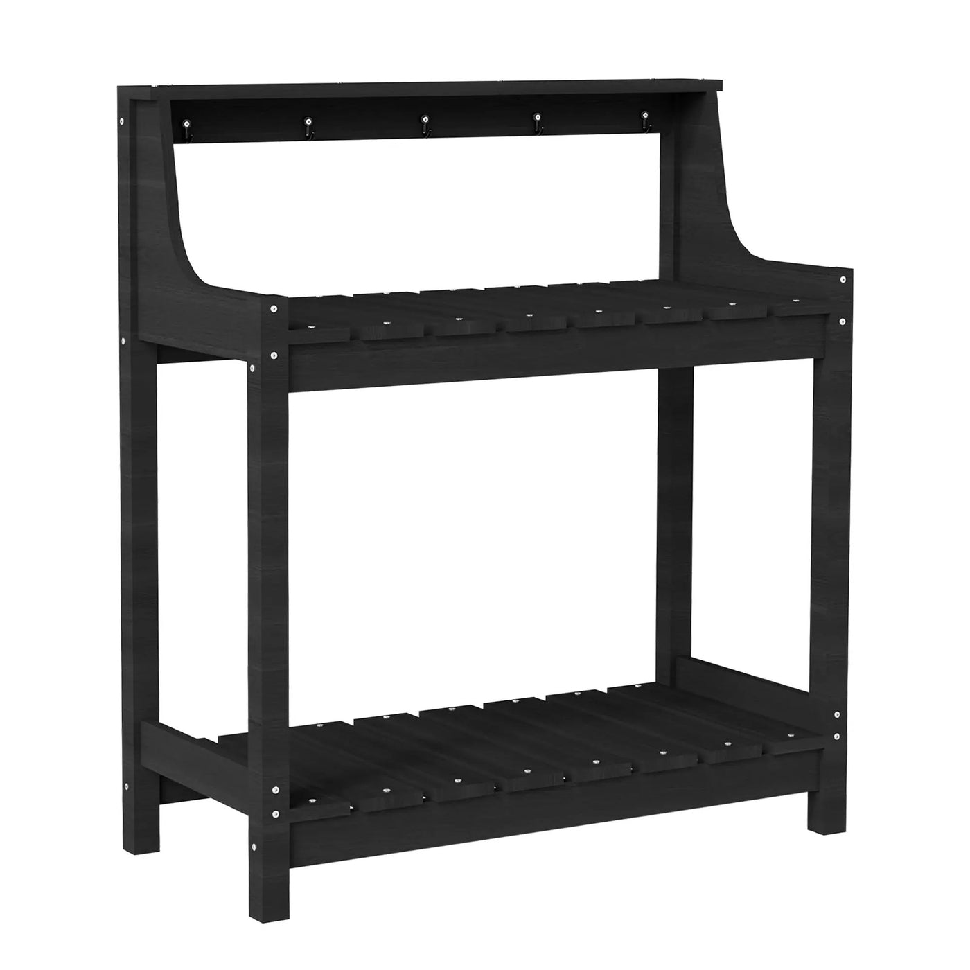 Potting Benches for Outside, HDPE Garden Potting Table with Storage by HouseOfZazla