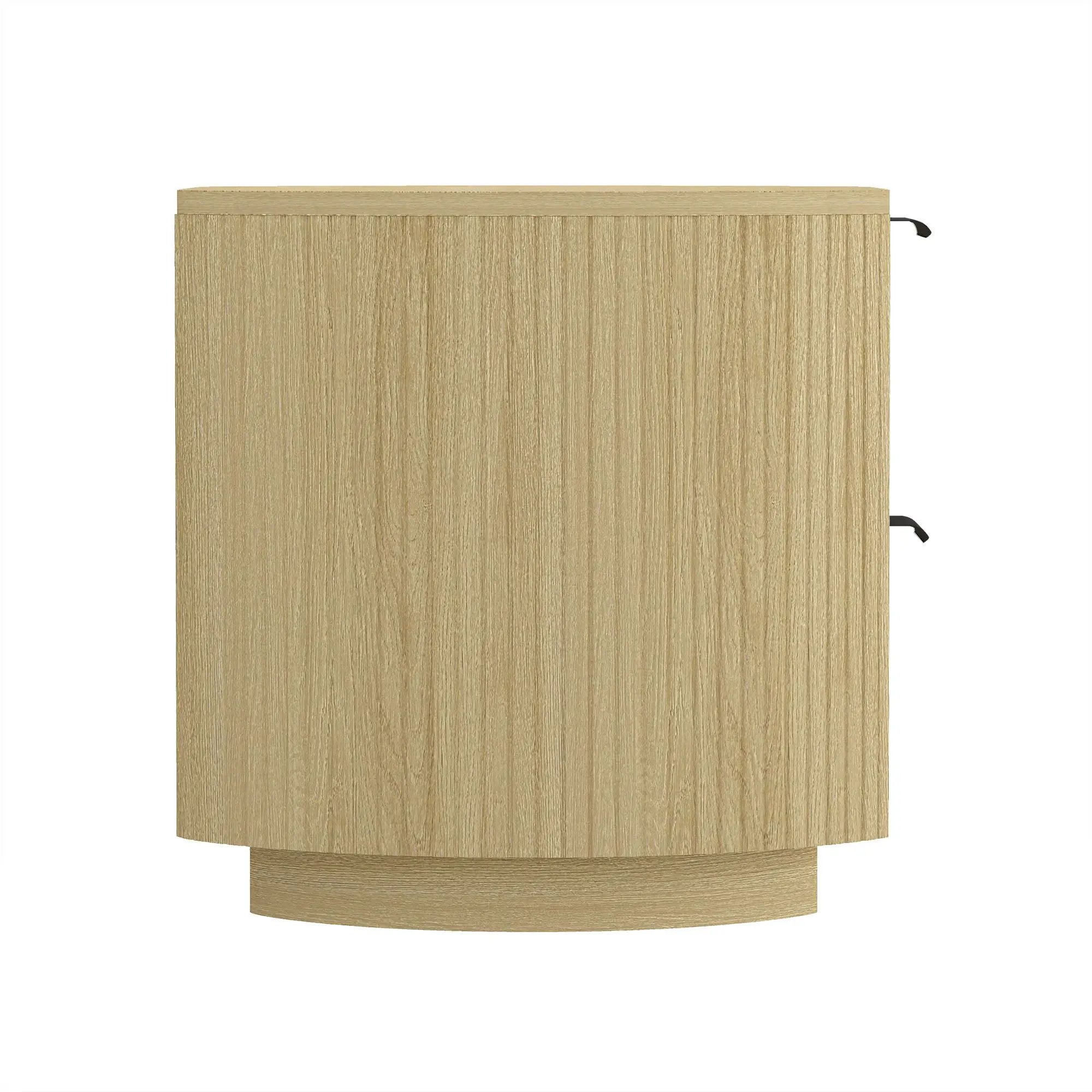 Olivia - Nightstand With 2 Drawers - Oak by HouseOfZazla