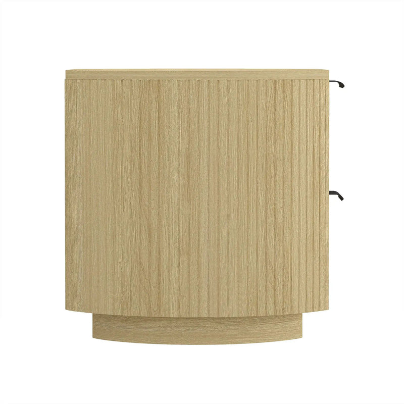 Olivia - Nightstand With 2 Drawers - Oak by HouseOfZazla