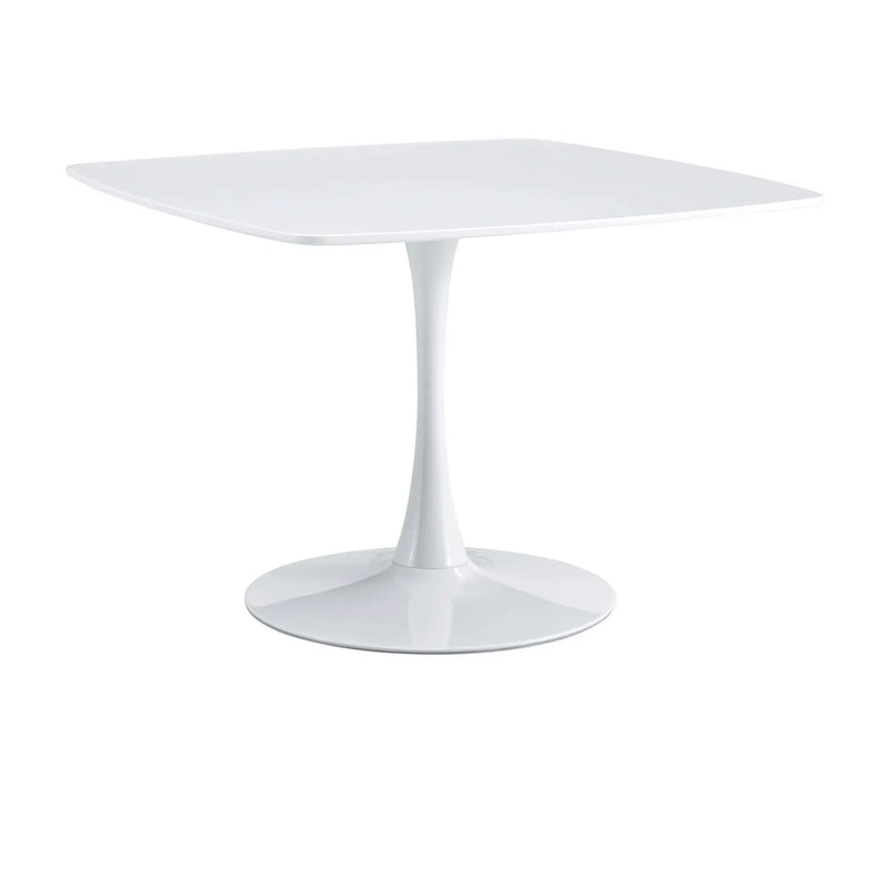Table Mid-Century Dining Table For 4-6 People With Round Table Top, Pedestal Dining Table, End Table Leisure Coffee Table by Unique Piece Furniture