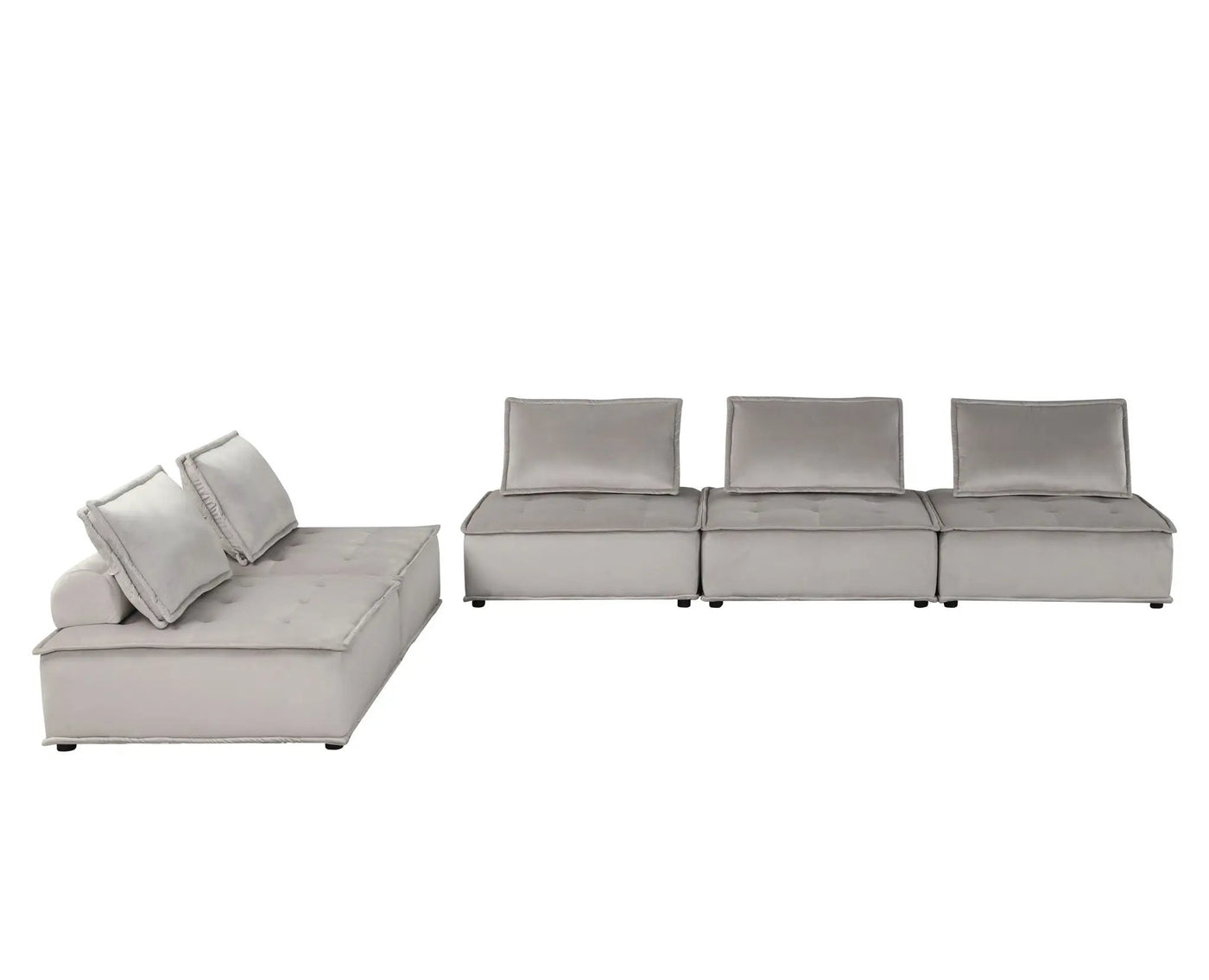 Anna - Stylish Sectional Sofa Ottoman by HouseOfZazla