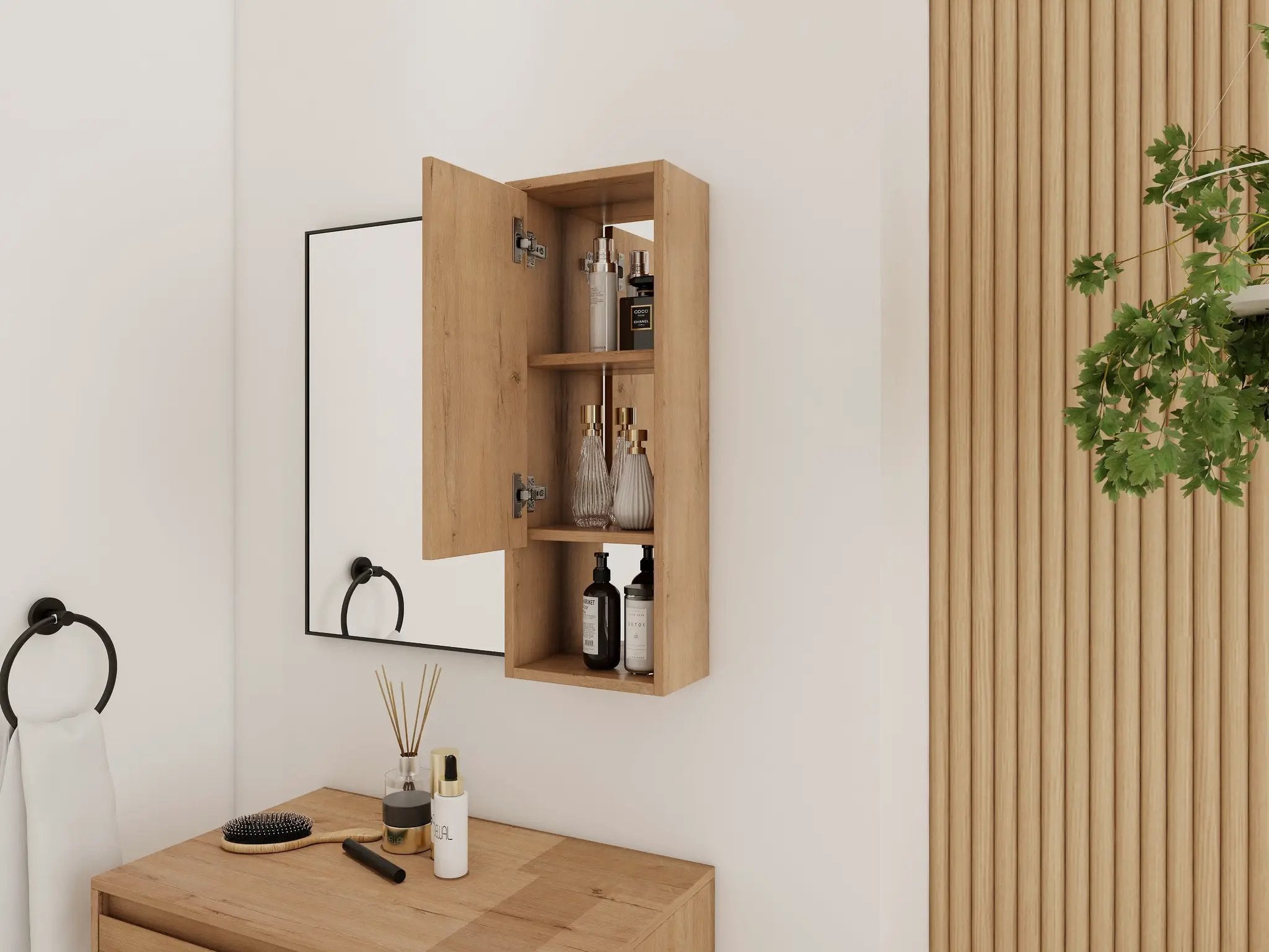10'' Wall Mounted Bathroom Mirror Cabinet with Soft Close Door by HouseOfZazla