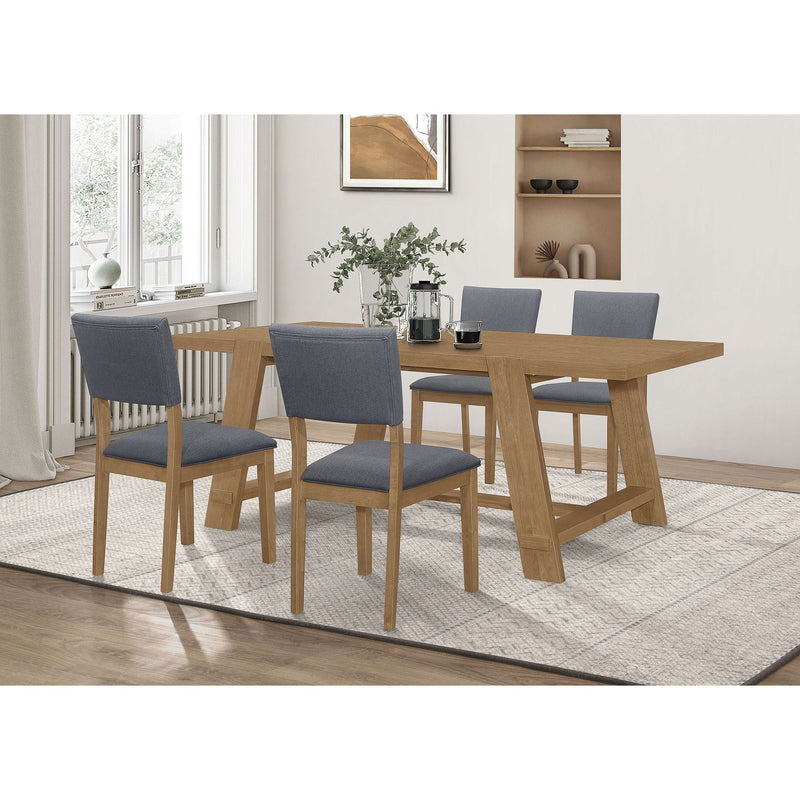 Modern Farmhouse Dining Set With Table And Chairs by HouseOfZazla