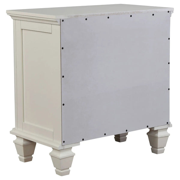 Sandy Beach 4-piece Queen Bedroom Set Cream White, photo 2 of 7