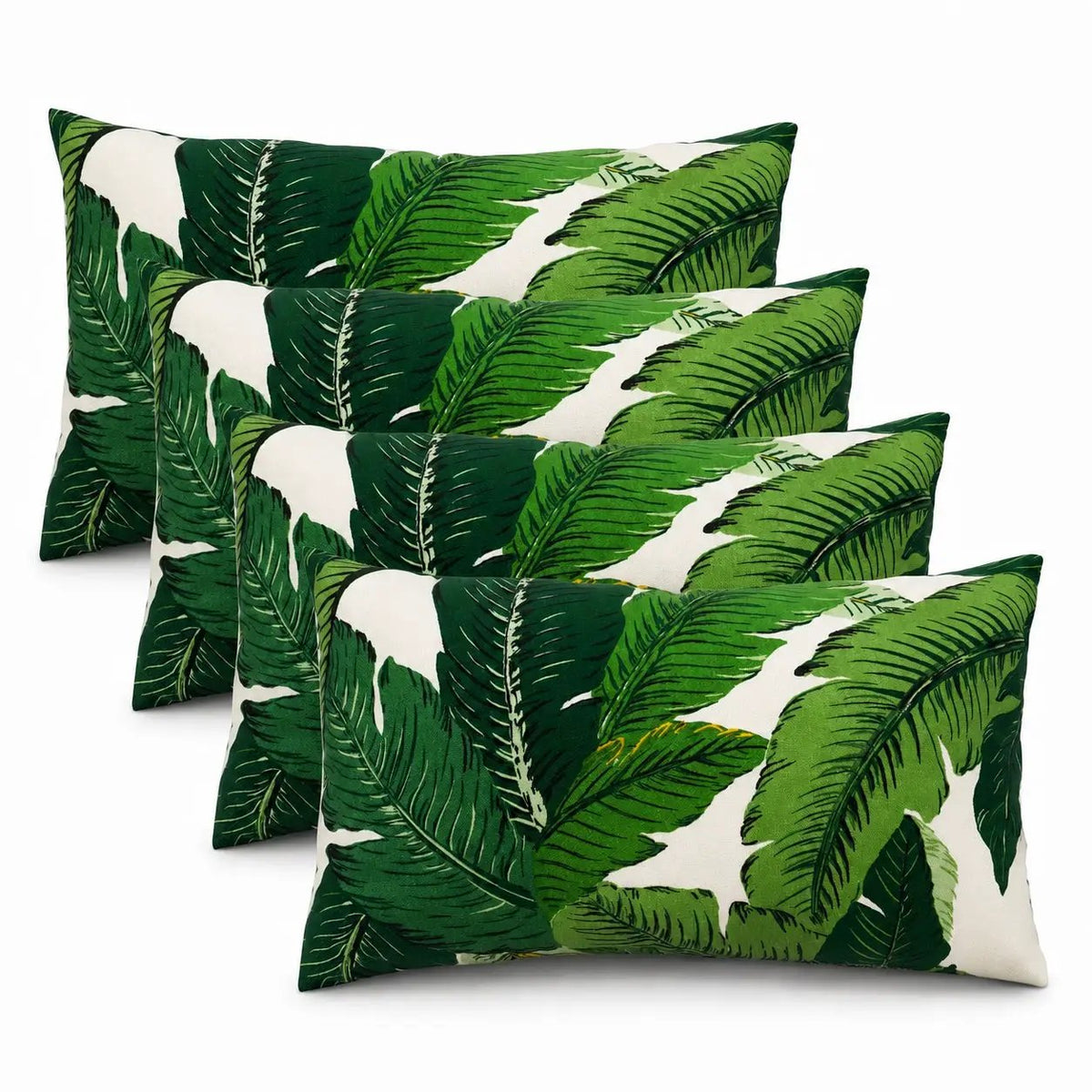 4 Pack Outdoor Lumbar Pillow with Inserts by HouseOfZazla