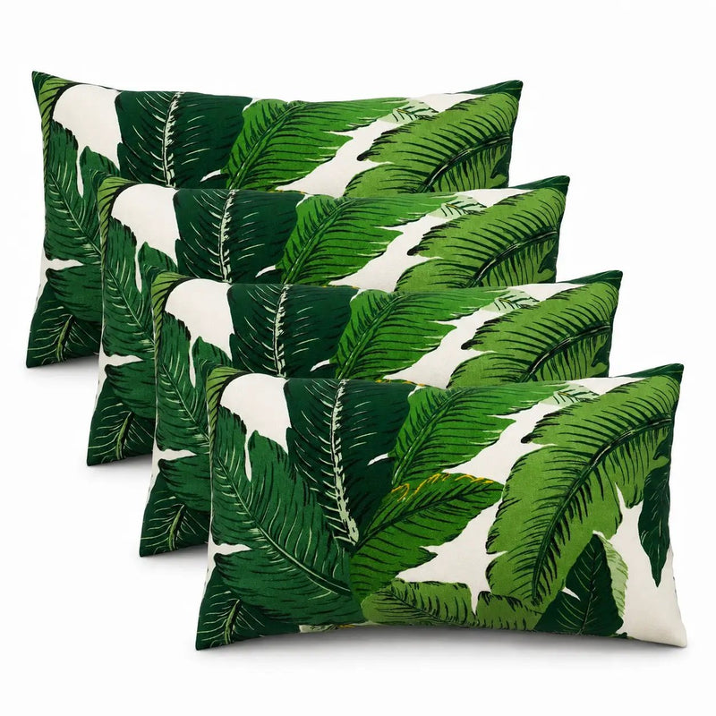 4 Pack Outdoor Lumbar Pillow with Inserts by HouseOfZazla