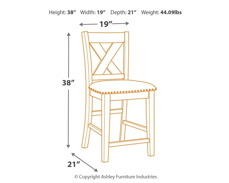 Caitbrook - Upholstered Barstool (Set of 2) - Gray by Unique Piece Furniture