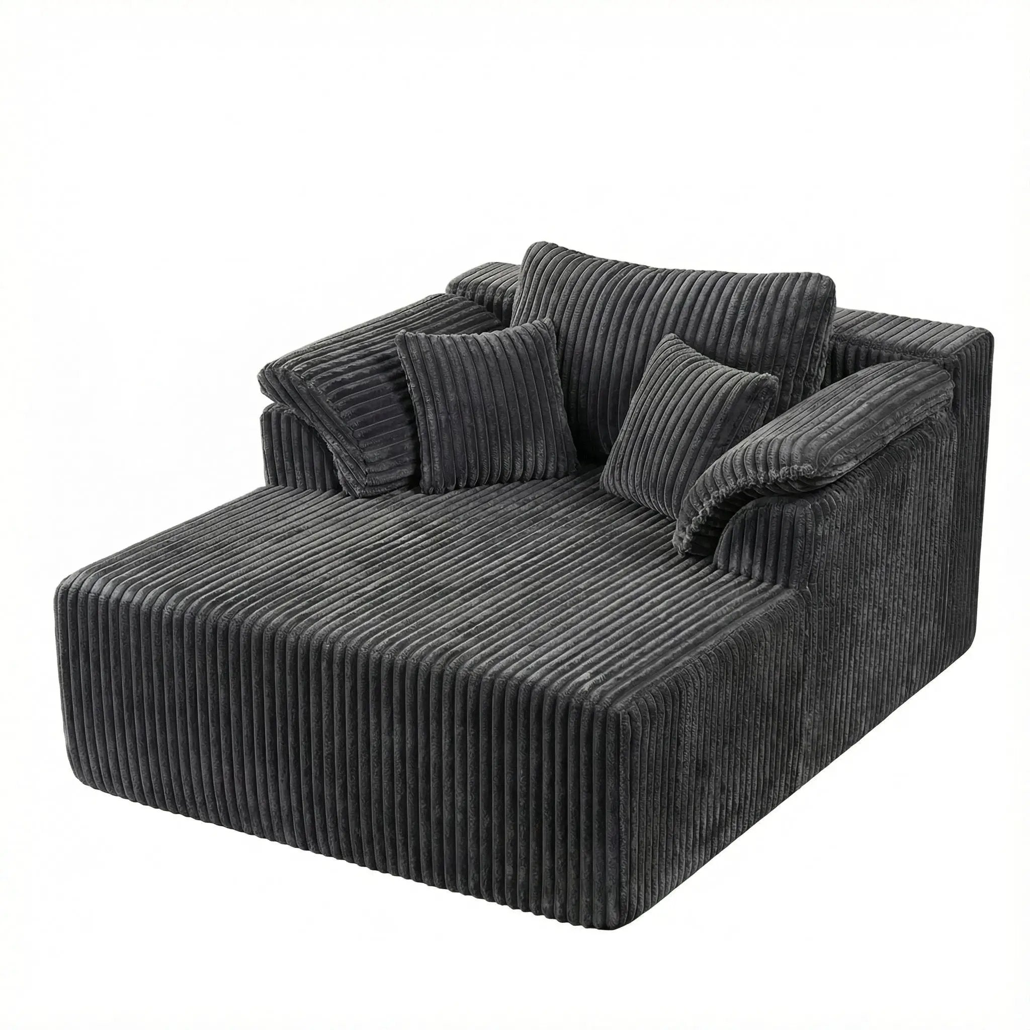 Chaise Lounge Chair, Deep Seat Sleeper Couch For Living Room by HouseOfZazla