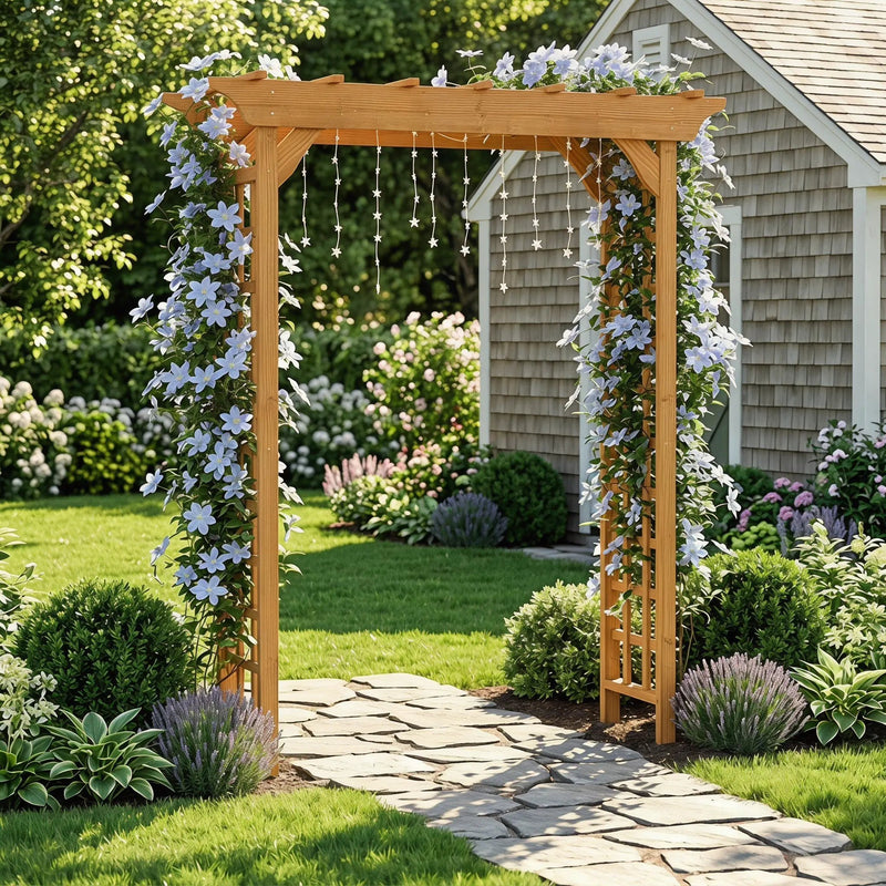 Wooden Arbor Wedding Arch for Ceremony by HouseOfZazla
