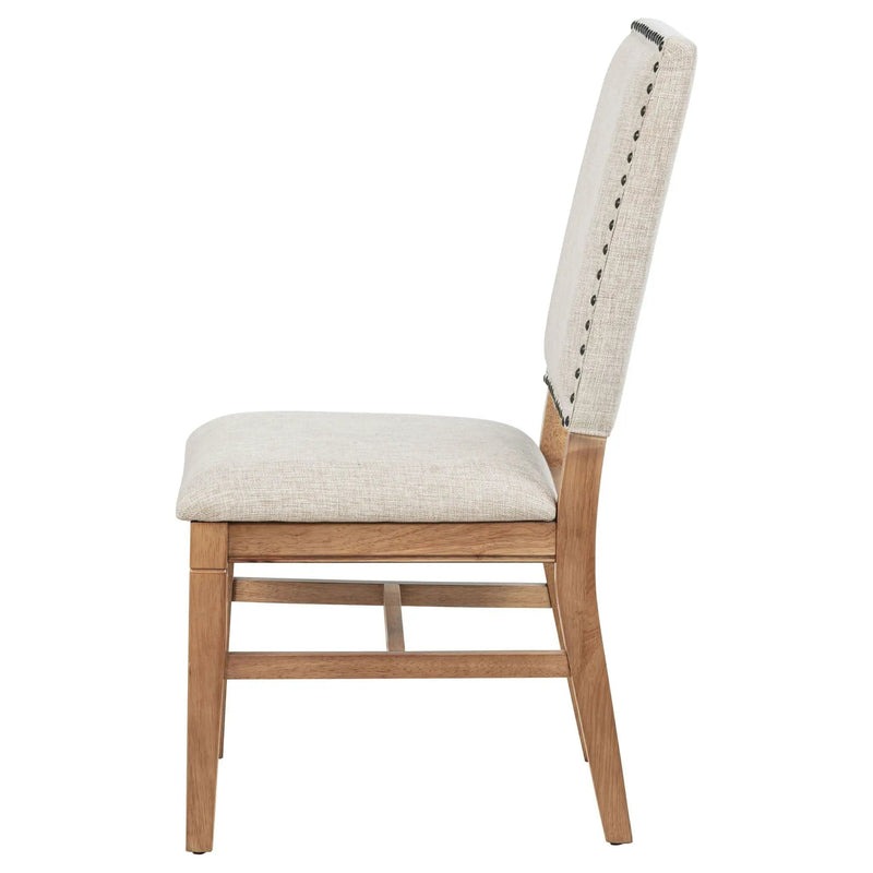 Middleton Upholstered Dining Side Chair Beige (Set of 2) by Unique Piece Furniture