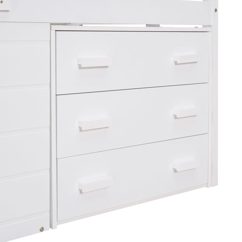 Loft Bed With Cabinet And Shelf by HouseOfZazla