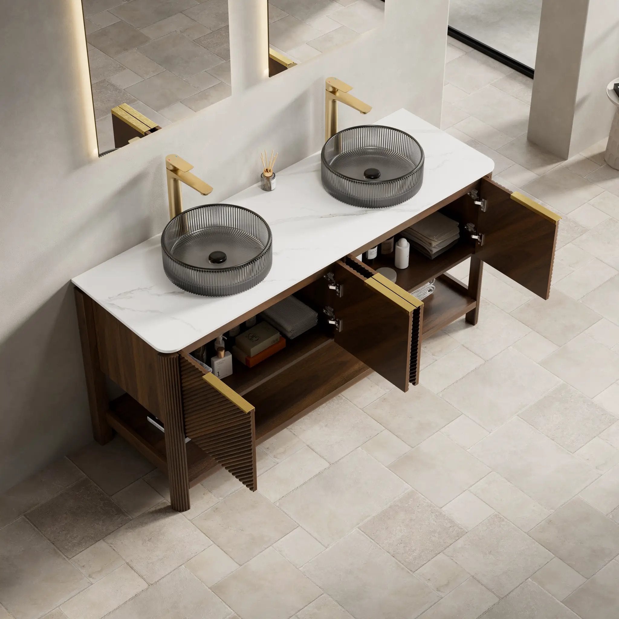 Indigo 60" Bathroom Vanity & Sink by HouseOfZazla