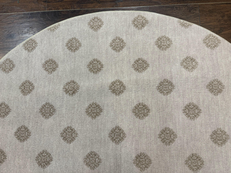 Round Power Loomed Rug 5x5, Contemporary Modern Round Carpet, 5ft Round by Jewel Rugs