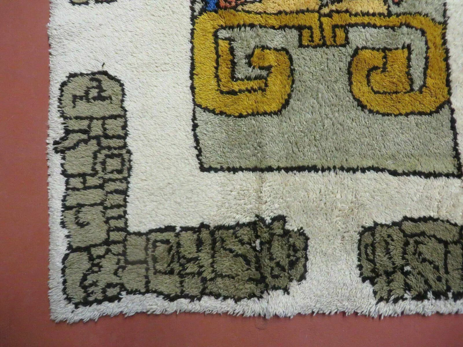 4' X 7' Vintage Handmade Knotted Tribal Nomadic Shag Wool Rug Carpet Prince by Jewel Rugs