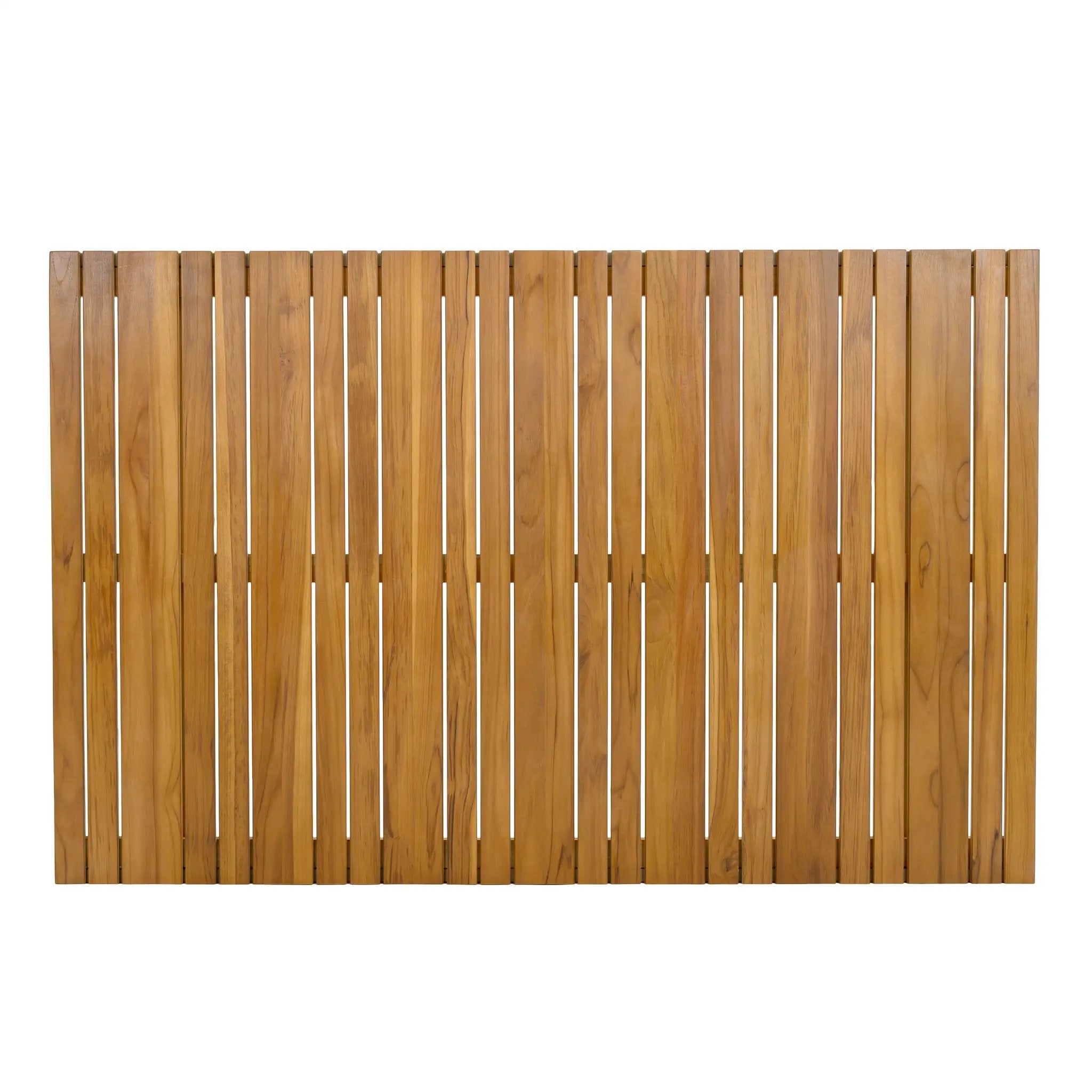 Outdoor 7-Piece Dining Set - Rectangular Teak Wood Table + 6 Wicker Chairs with Cushions by HouseOfZazla