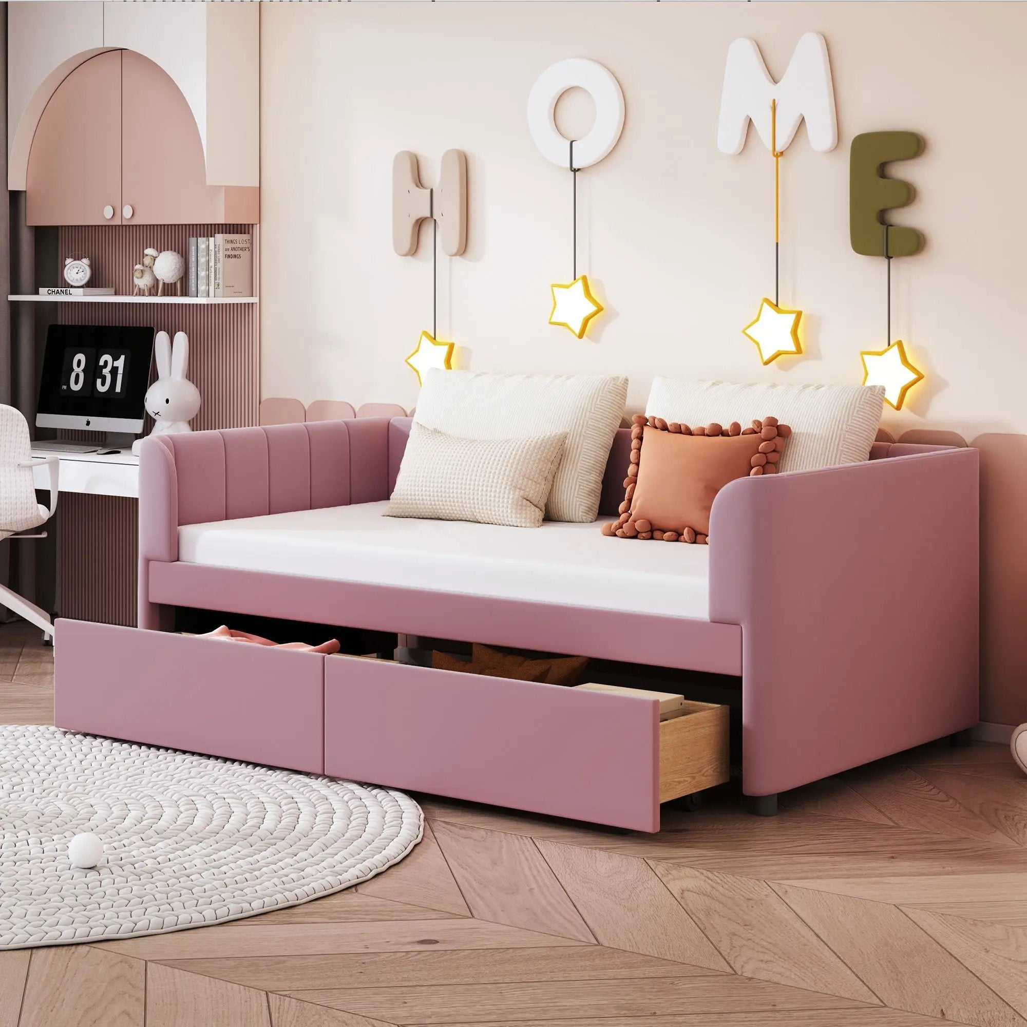 Upholstered Daybed With Ergonomic Design Backrest by Unique Piece Furniture