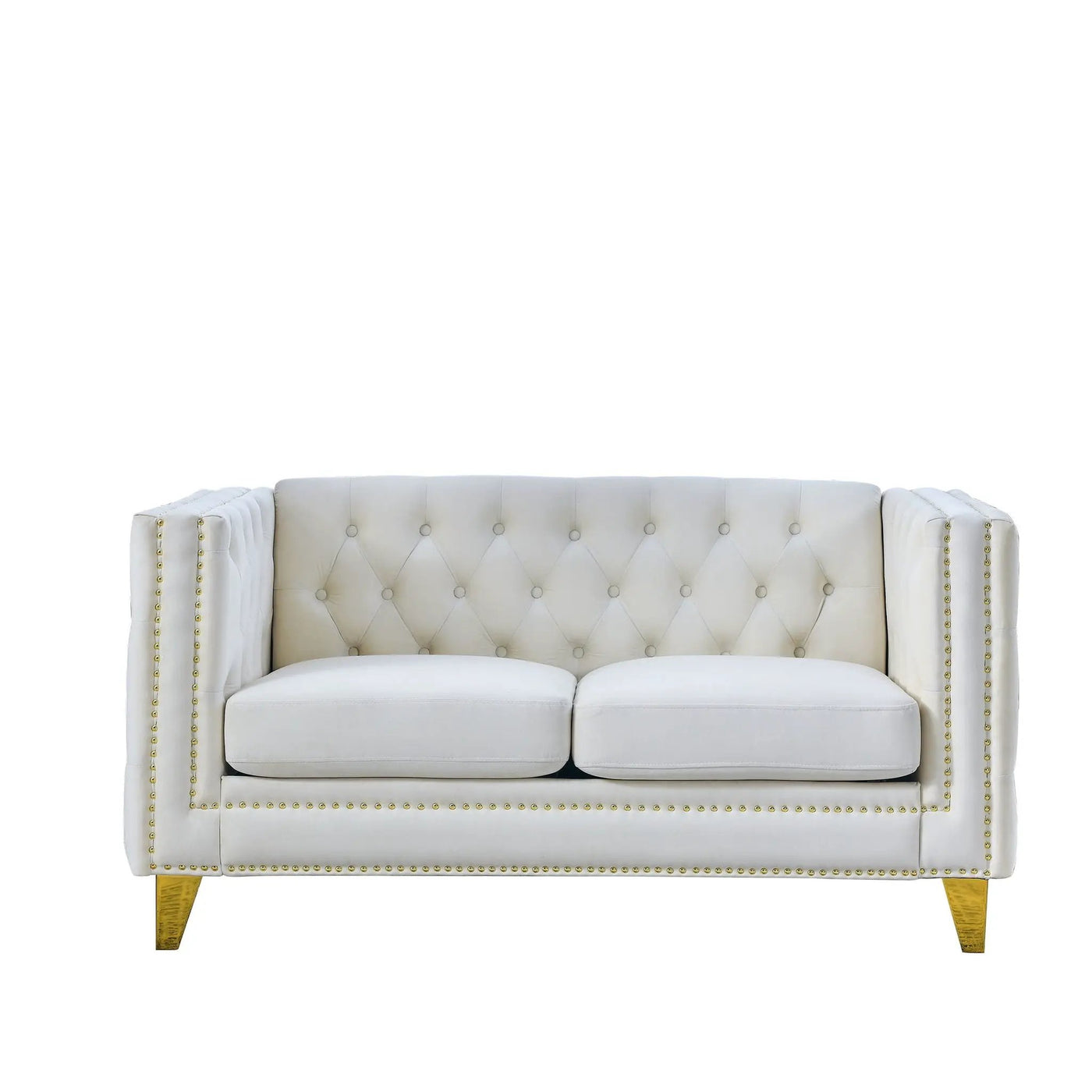 Modern Sofa With Button Tufting, Upholstered Couch For Living Room by HouseOfZazla