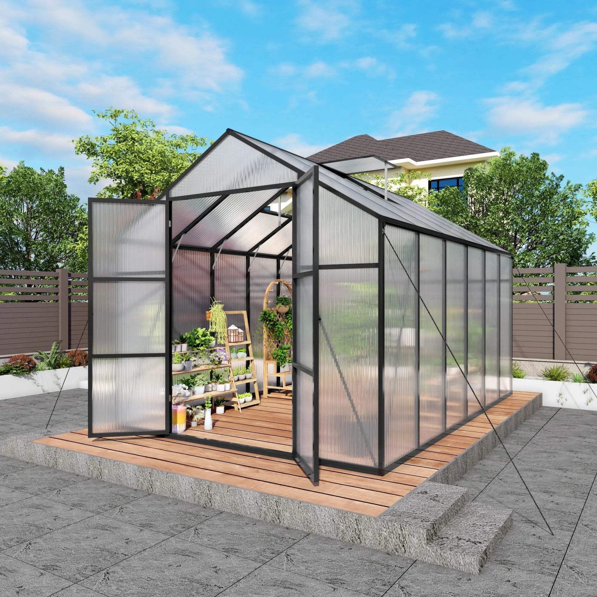 Gain Height Windproof house All Season Outdoor Garden Shelter by HouseOfZazla