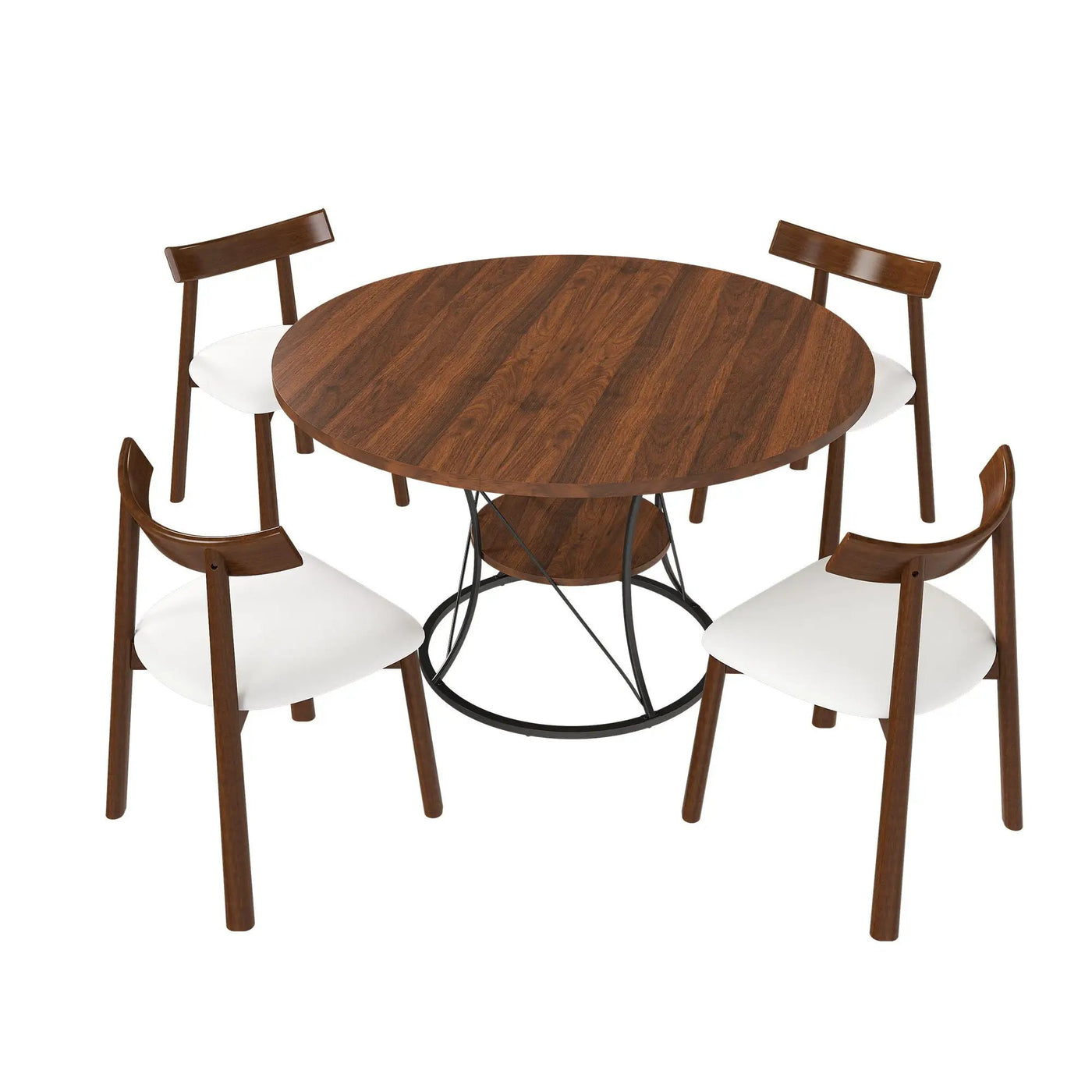 Round Extendable Dining Table Set With Chairs by Unique Piece Furniture