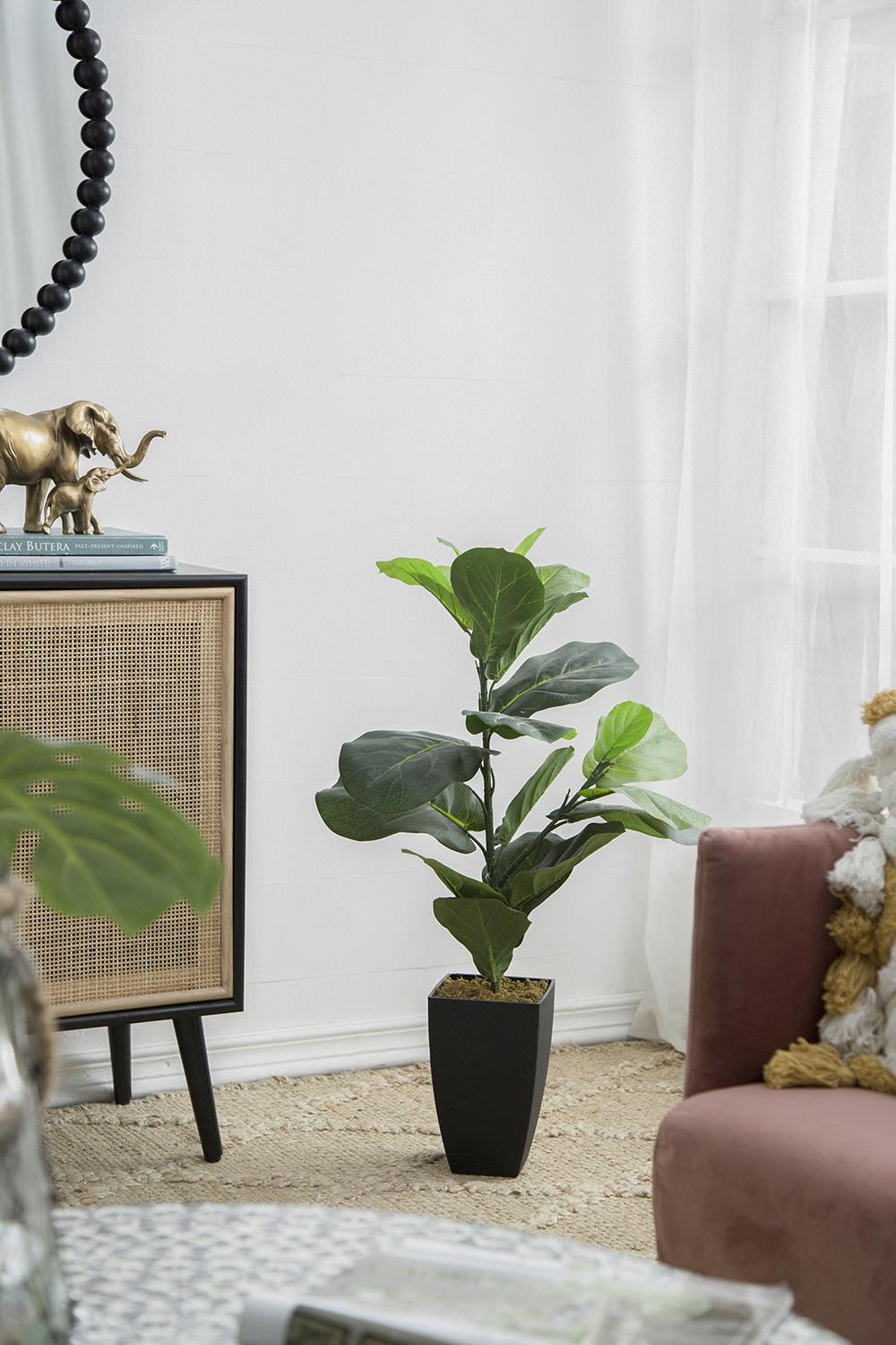 20x16x35" Artificial Fiddle-Leaf Fig Potted Plant by HouseOfZazla