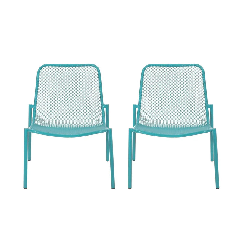 Outdoor Iron Chair With Mesh Design by HouseOfZazla