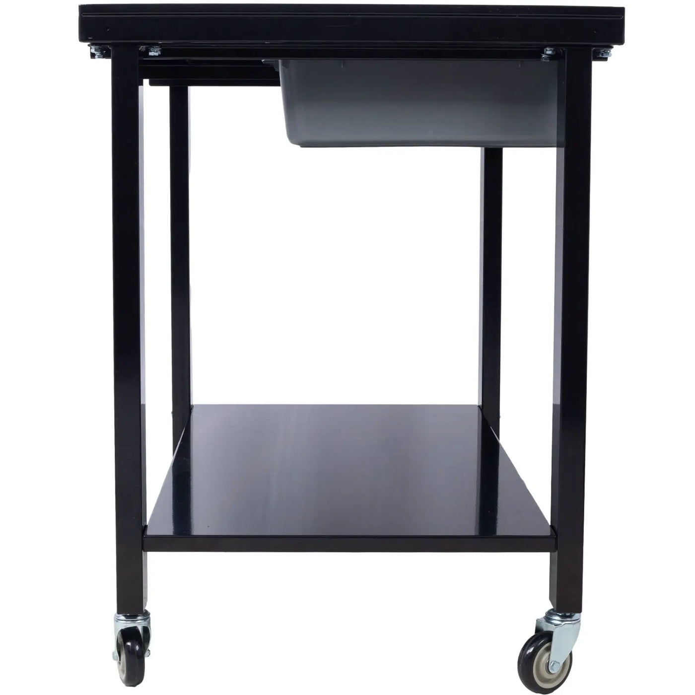 Transmission Teardown Work Station 1 / 2 Ton Capacity Sloping Drain Table Locking Drawer Removable Drain Basin Full-Width Lower Shelf Four 4" Caster Wheels by HouseOfZazla