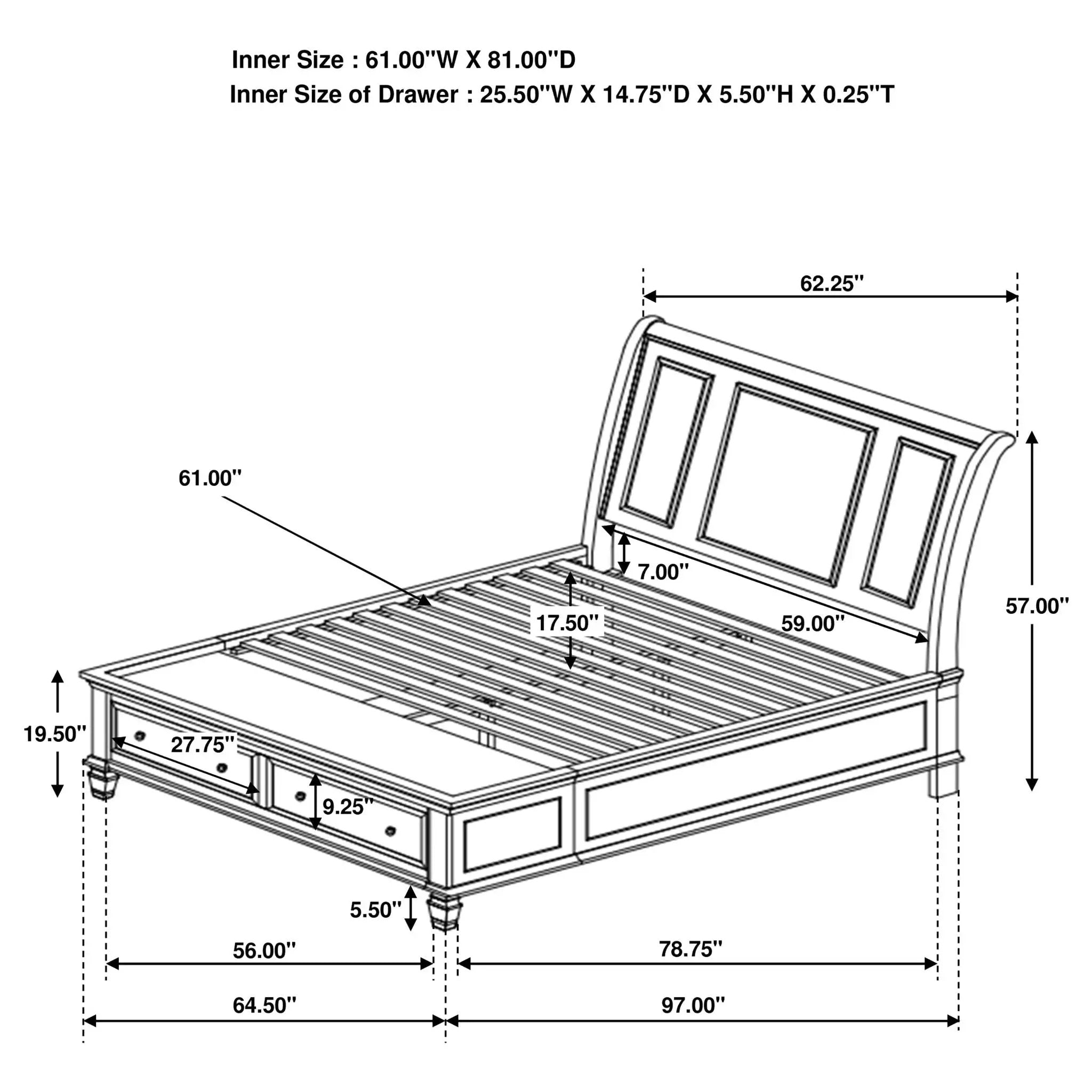 Fresnes - 2 Drawer Bed by HouseOfZazla