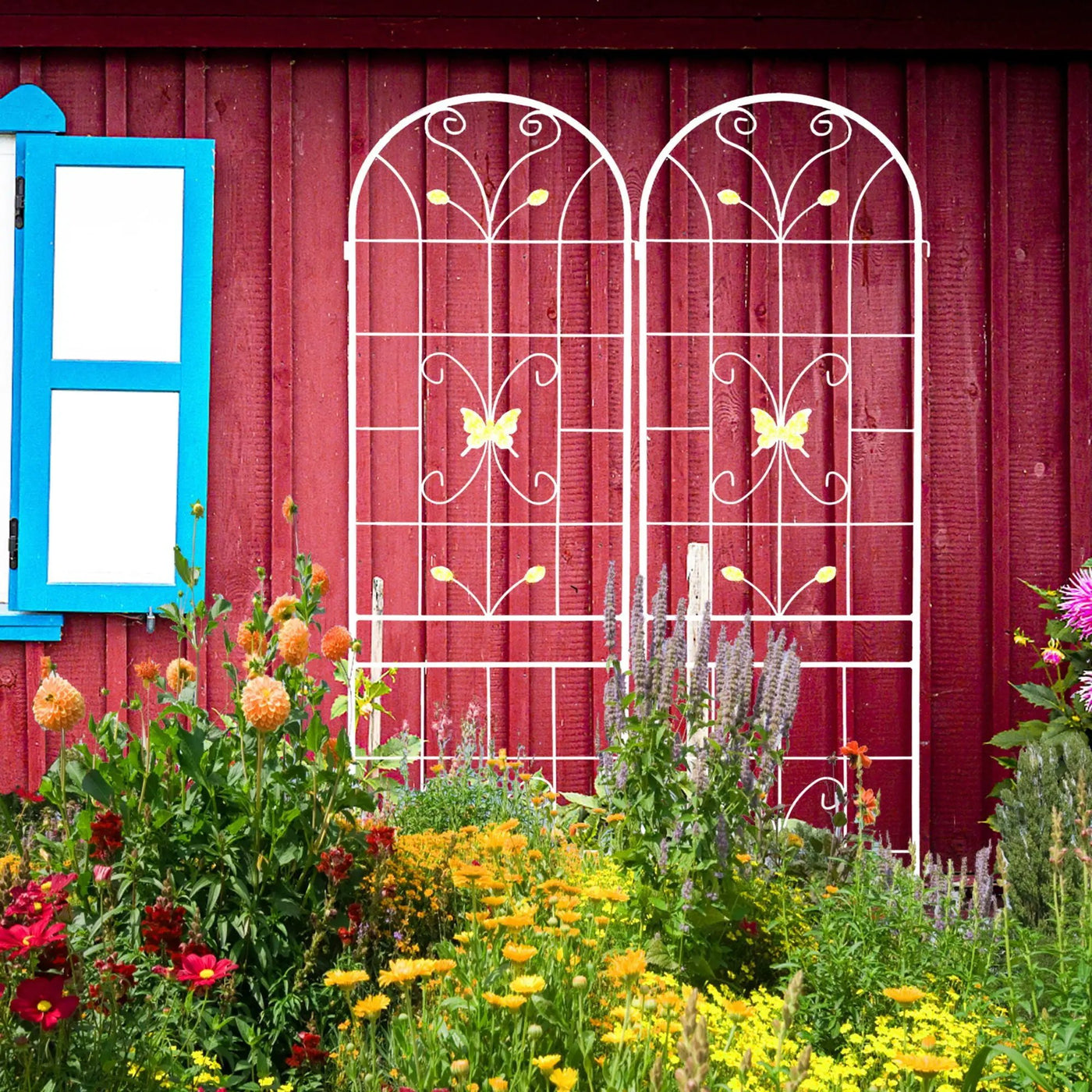 Garden Metal Trellis Rustproof Trellis For Climbing Plants Outdoor Flower Support by Unique Piece Furniture