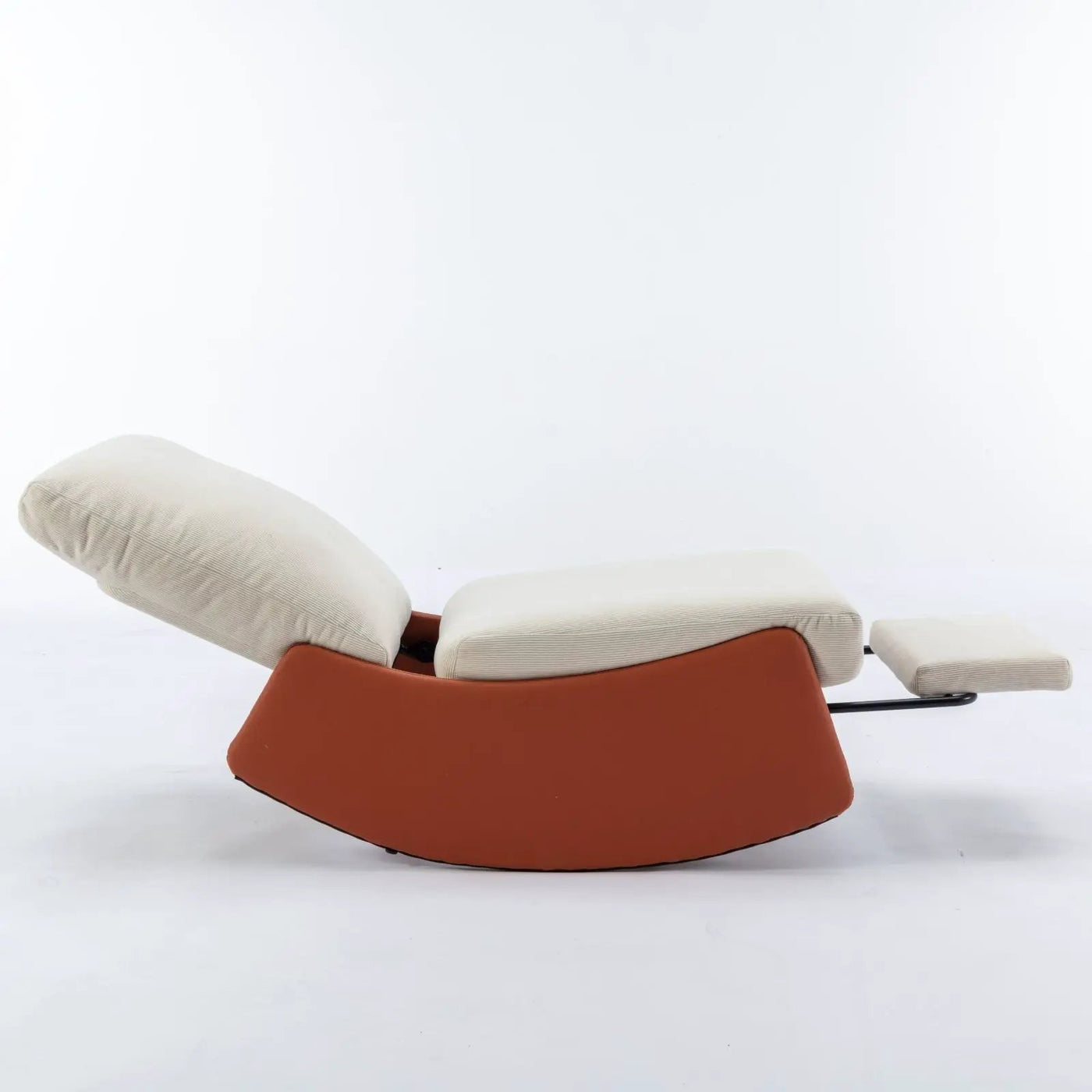 Modern Rocking Chair Recliner, Comfy Rocker Nursery Chair With Footrest, Accent Reading Chair, Upholstered Lounge Chair For Relaxing, Resting, Soft Padded Rocker For Indoor Living Room Bedroom by Unique Piece Furniture