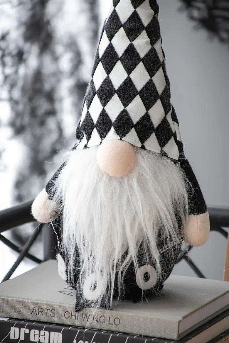 Set of 2, 8.3x4.7x15.7" Fabric Gnome Decor by HouseOfZazla