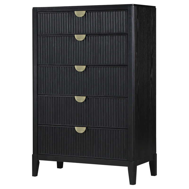 Brookmead 5-drawer Bedroom Chest Black by Unique Piece Furniture