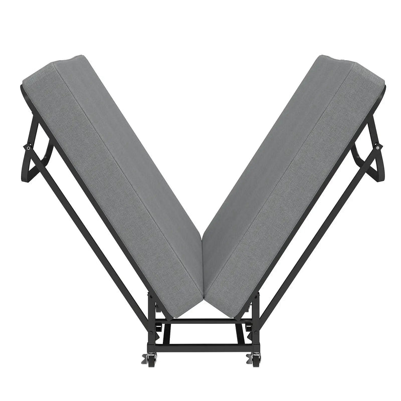 75" Folding Bed with Memory Foam Mattress by HouseOfZazla