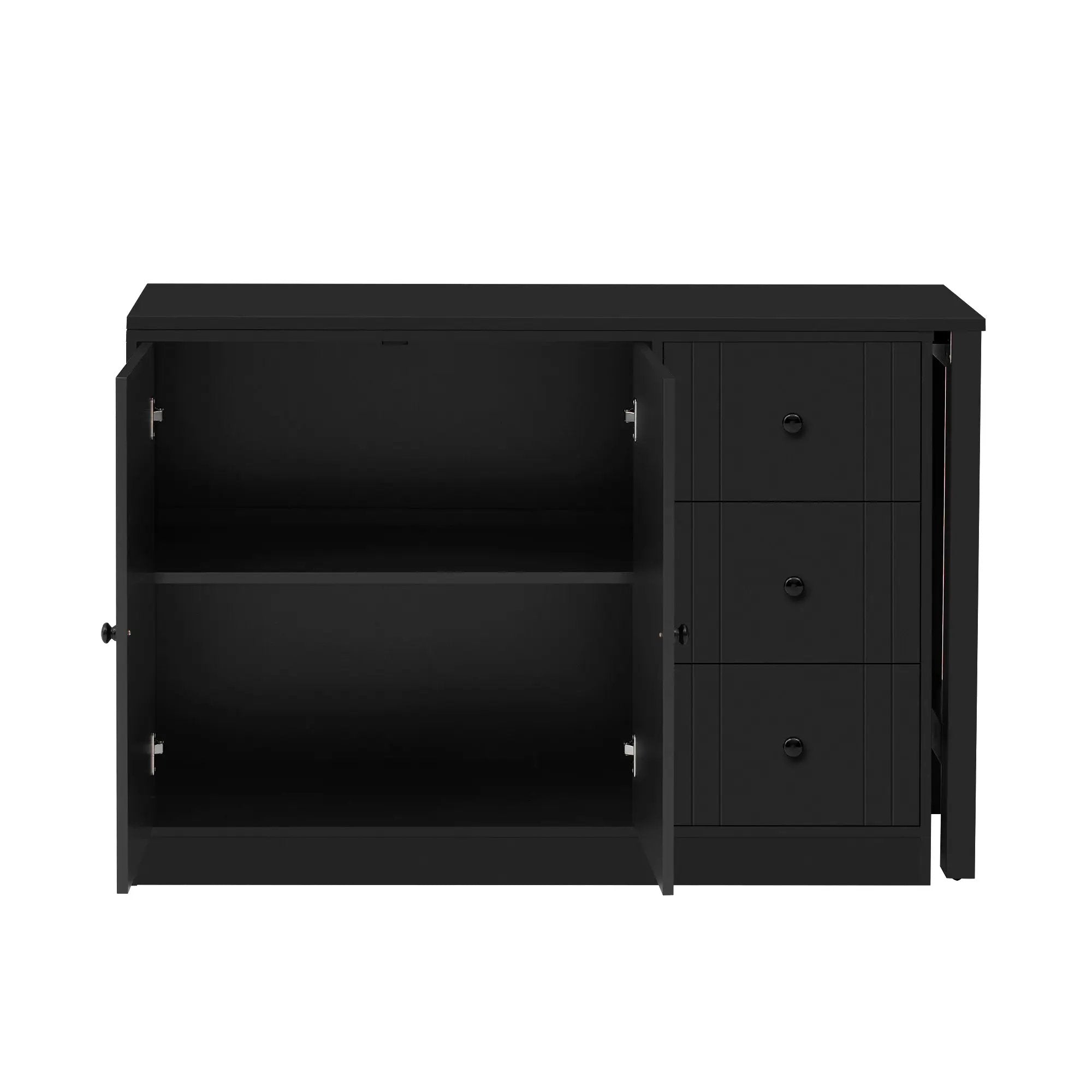 U Style 89.7'' Wooden Sideboard with Extendable Table by HouseOfZazla