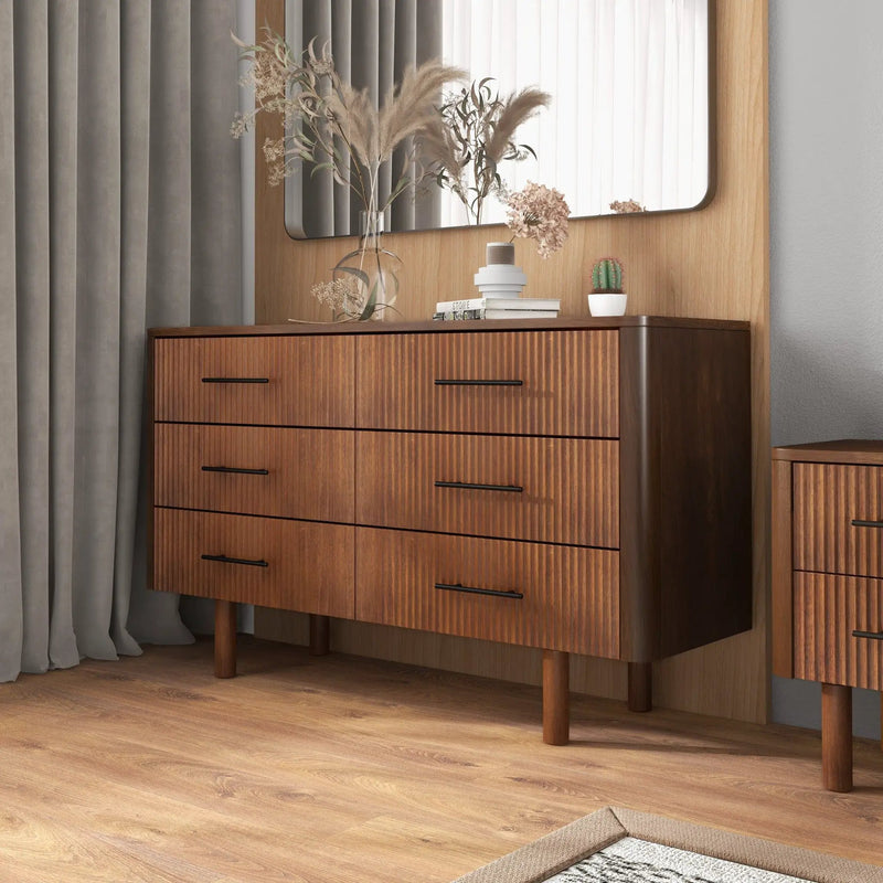Logan - Dresser With 6 Drawers - Brown by HouseOfZazla