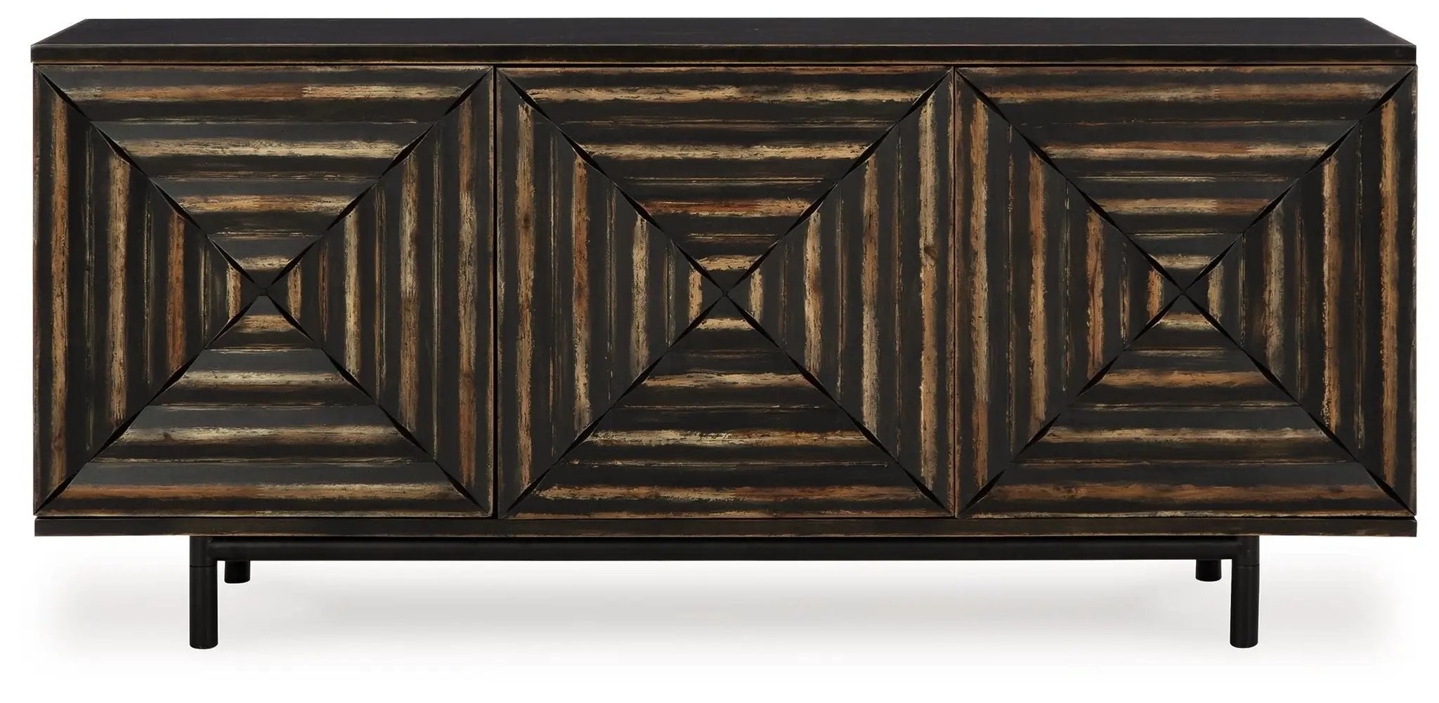 Fair Ridge - Accent Cabinet - Distressed Black by Unique Piece Furniture