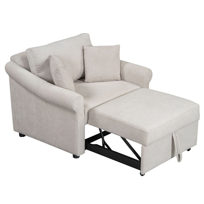 Convertible Sleeper Chair With Adjustable Backrest by HouseOfZazla