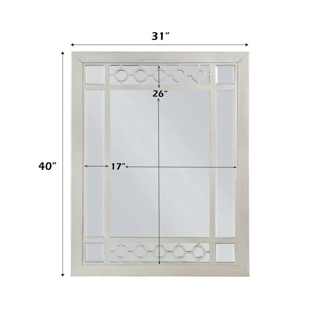 Varian - Mirror - Silver & Mirrored by Unique Piece Furniture