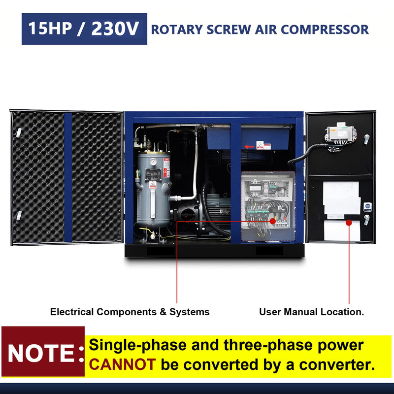 15HP Rotary Screw Air Compressor by HouseOfZazla