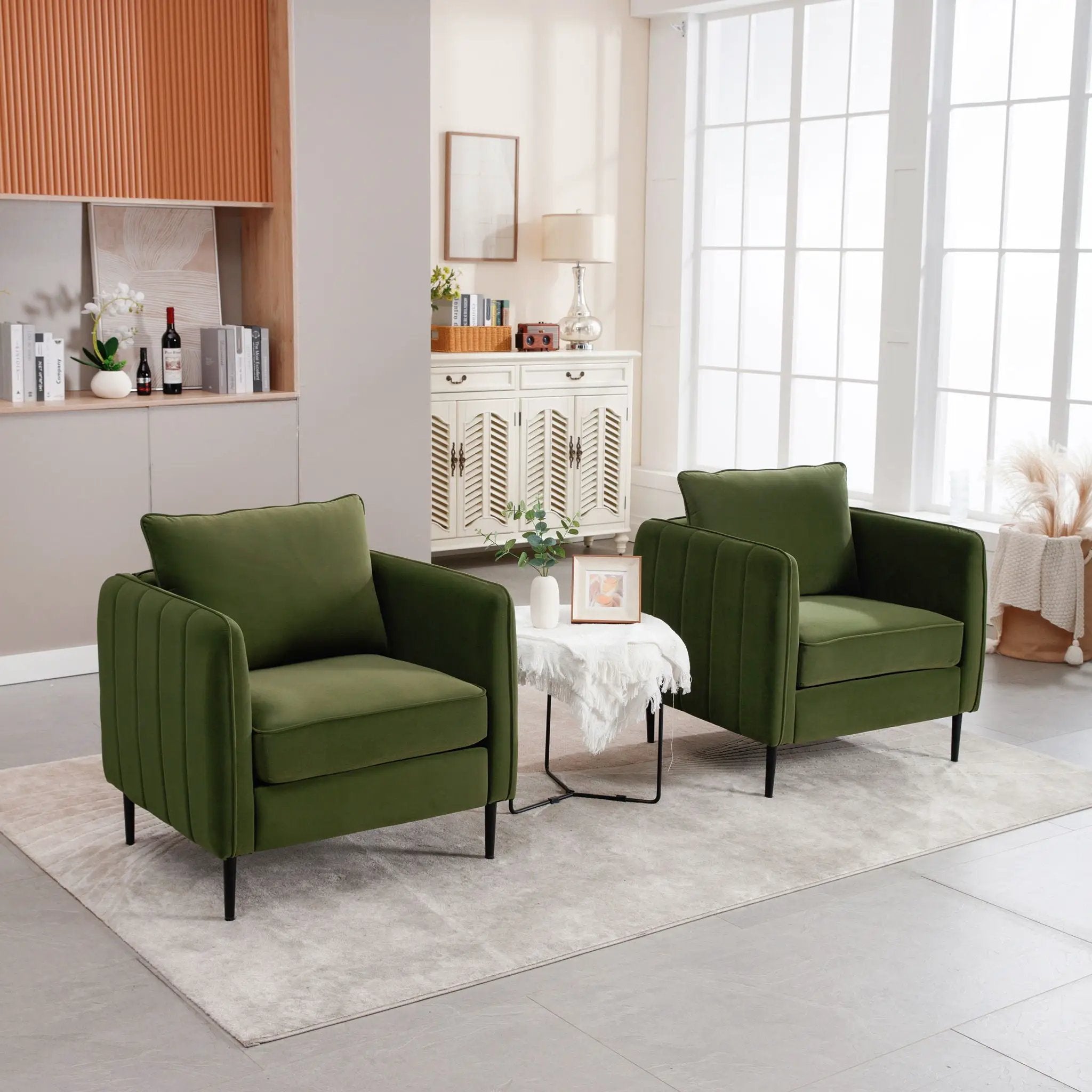 Accent Chair With Pillow For Living Room